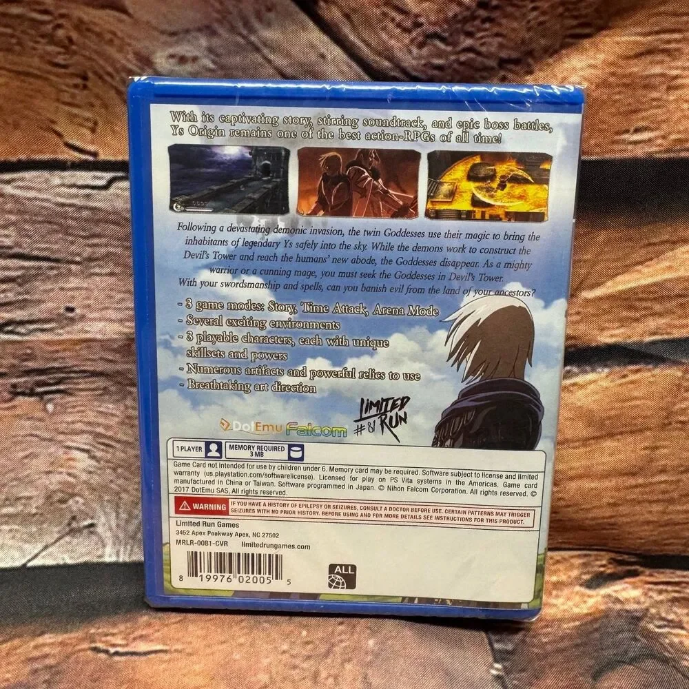 Ys Origin Limited Run #81 PS Vita Video Game Action RPG Falcom DotEmu